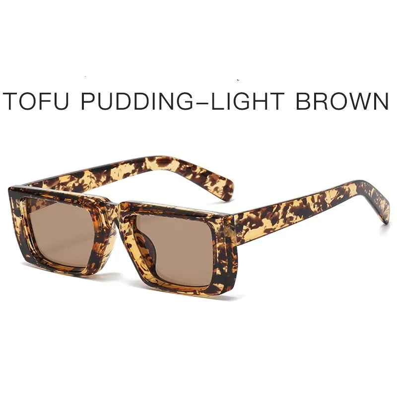 Y2K special-shaped sunglasses with UV400 protection in multiple frame and lens colour combinations