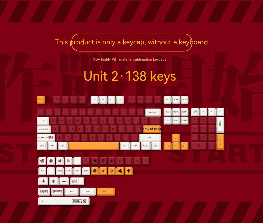 Boy and girl colour matching PBT sublimation keycap set for mechanical keyboards