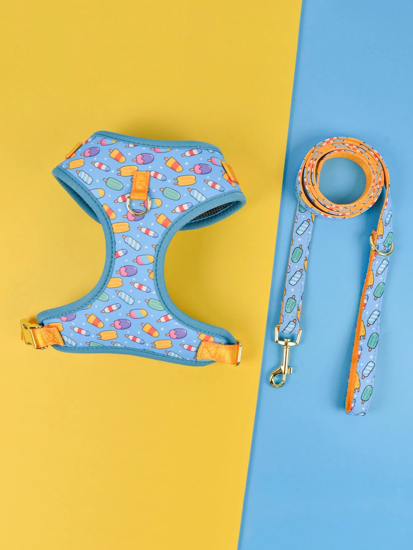 Colourful pet haulage rope with chest-back harness design for medium and large dogs