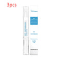 Pet toothbrush pen with soft silicone bristles for dental care of dogs and cats