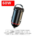 Black 200W car charger with zinc alloy housing and USB output interface