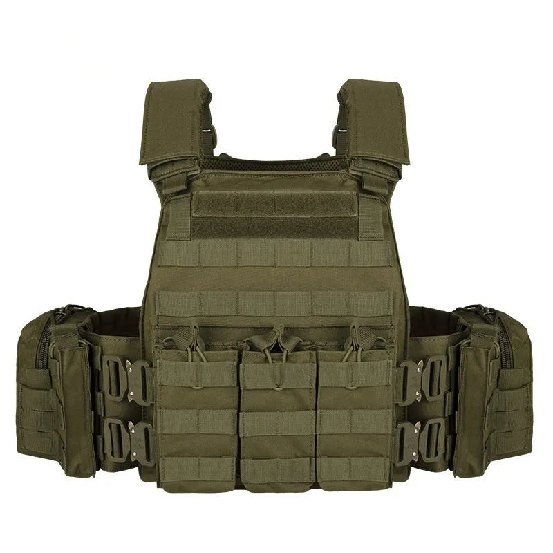 Polyester camouflage tactical vest for outdoor training and shooting sports in free size