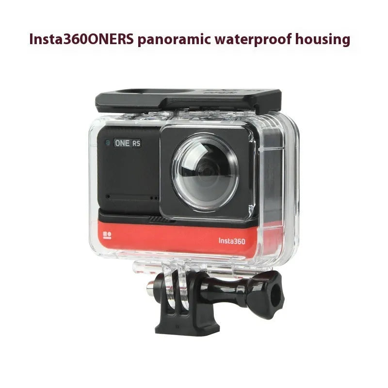 Transparent waterproof case for Insta360 One RS Panoramic Camera